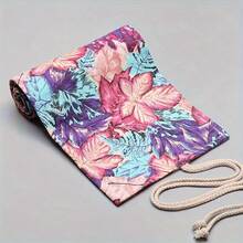 12/24/48/72 Slots Handmade Maple Leaf Canvas Pencil Case - Large Capacity Pencil Box - Sketch Stationery Box - Simple Stationery Box - Pencil Pouch Pen Holder