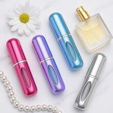 Mini Refillable Perfume Portable Atomizer Bottle Refillable Perfume Spray, Refill Pump Case For Traveling And Outgoing (Black,Pink,Light Blue,Gold) - 黑色 - 查看 4