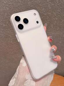 1个极简冰纹TPU磨砂透明手机壳，兼容 17 Pro Max/16 Pro Max/15 Pro Max/7 Air 16 14 13 12 15 11 Pro Max，透明摄像头保护盖 - 白色 - 查看 4