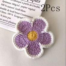 2pcs Vintage Floral Crochet Cup Coasters, Retro Round Coasters, Heat Resistant Placemats, Tablecloth, Dining Table Decor - Ideal For Home, Residence, Kitchen, Coffee Table, Wooden Table, Dining Room, Bar Decoration - Multicolor - View 17