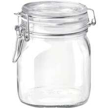 Bormioli Rocco SYNCHKG009319 B0727PL21D Fido Glass Canning Jar Italian.75 Clear - Transparente - Ver 1