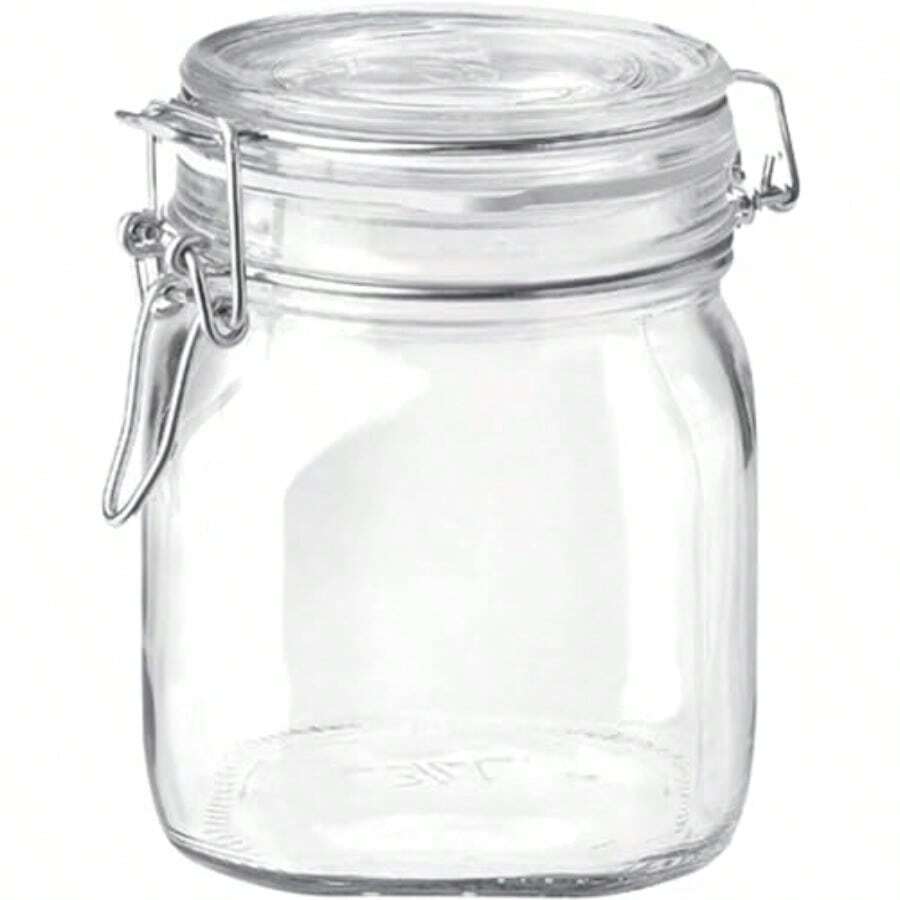 Bormioli Rocco SYNCHKG009319 B0727PL21D Fido Glass Canning Jar Italian.75 Clear - Transparente - Ver 1