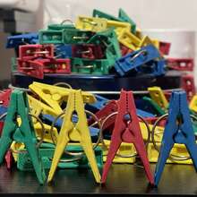 Plastic Clothes Pegs Assorted Colors Clothesline Clips - Best Quality At Best Price DAMCO - 100 Pieces - View 3