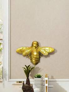 1件手工金色蜻蜓造型墙饰，昆虫相框配件，昆虫主题派对、家居、房间、墙面装饰的理想之选，昆虫爱好者的独特礼物 - 彩色 - 查看 7