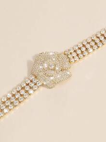 复古法式金色花卉项链，女士性感珠宝，适合晚宴和节日礼物