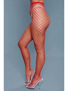 1pc High Elasticity Women's Fishnet Pantyhose, Seamless And Unlined Fishnet Stockings - Multicolor - View 17