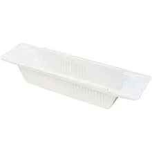 Qiilu Bandeja de Baño Expandible para bañera: lo último en Almacenamiento de Baño Ajustable para Juguetes y Accesorios WHITE - Blanco - Ver 6