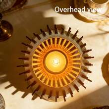 Wooden Wave Pattern Candle Holder, Festival Candle Holder, Holiday Candle Holder, New Candle Holder - Multicolor - View 6