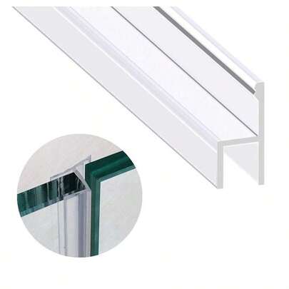 Door Seal Strip, 120 Inch Soft Shower Door Sweep To Stop Leaks, Shower Silicone Seal Strip