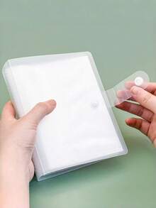 4/6英寸 80/160格透明相册，偶像照片卡夹，偶像明星卡片收藏册，创意相册，照片卡夹，Tay照片收纳 - 白色 - 查看 5