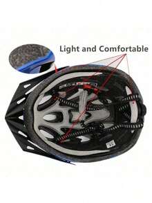 Bicycle Helmet, Cycling Helmet, Sunglasses Included - Black1 - View 6