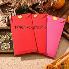 6pcs Year Of The Horse Envelopes, Creative Cartoon Long Red Packets, Auspicious New Year Gifts - Multicolor - View 6