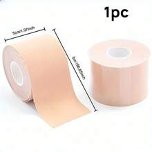 1片装一次性超薄透气可调节长度腋下吸汗贴，可用于胸部/肩部/腰部/腿部肌肉，吸汗衣物贴，腋下吸汗贴，专为大量出汗设计，吸除异味，男女通用低过敏性衣物保护贴，适用于户外运动、徒步、跑步、办公、游泳等场合，可用于胸部塑形，尺寸为5厘米*5米/1.9英寸*196.8英寸 - 多色 - 查看 5