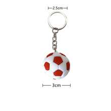 1/6 Peças Chaveiro de Futebol, Pequeno Presente Pendente da Copa do Mundo de Futebol, Adequado para Uso Diário, Presentes de Festa, Presentes para Amigos, Presentes Comemorativos da Copa do Mundo, Pendente de Mochila - Multicolorido - Visão 11