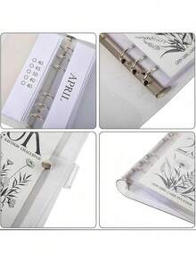 2.5K/5K/10K 12-Month Envelope Savings Challenge Binder, Large Capacity Photo Album, Financial Planning Notebook, Budget Planner - Clear - View 7