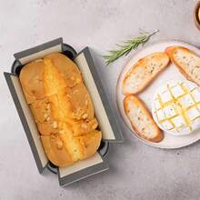 可重复使用的硅胶面包烘焙托盘衬垫 - 不粘，耐热高达 356°F (185°C)，适用于 9x5 英寸/1.5 磅面包模具，易于清洁，适用于家用酵母面包、酸面包和速成面包烘焙（兼容面包模具） - 彩色 - 查看 5