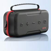 Carrying Case, Multifunctional Protective Pouch Compatible With OLED Model, Holds Console, Charger, Game Cards, Cables And Wrist Strap - Black - View 11