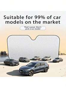 1件熊猫汽车遮阳帘前挡风玻璃夏季防晒隔热卡通汽车遮阳帘 - 貓熊 - 查看 4