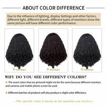 Afro Wig V Part Kinky Curly Wigs For Black Women Wear And Go Glueless Wig With Unique Bouncy Curls In The End, Synthetic No Leave Out Clip In - Nhiều màu - Xem 10
