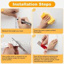 1pc/39.37in Flexible Decorative Trim Line, 3D PVC Self-Adhesive Decorative Soft Line, Baseboard Ceiling Decor Line, Wall Sticker Home Decor