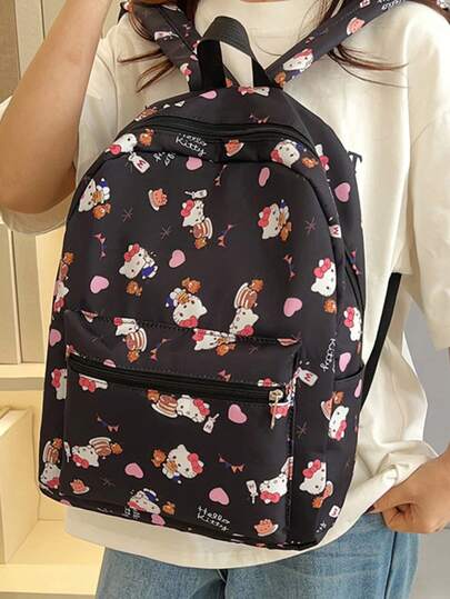 Sanrio 三丽鸥Hello Kitty背包，新款可爱轻便男女通用书包，适合学生上学、大学，是情人节的理想礼物。