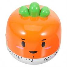 ABOOFAN 2 Piezas Temporizador para niños Egg Timer Temporizador de Cuenta Herramientas manuales Adorable Temporizador de Cuenta Regresiva Cepillo de Dientes para niños Zanahoria - comosemuestra - Ver 3