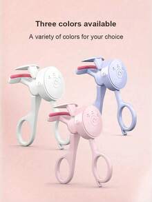 USB Rechargeable Electric Eyelash Curler, Heated Eyelash Curler With 3 Temperature Settings, Anti-Scald Brush Head, Suitable For All Eye Shapes, Portable Eyelash Styling Tool - Multicolor - View 10