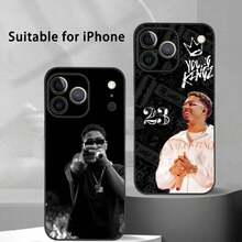 M-Myke TowerS Singer Phone Case Compatible With  17 16 15 14 13 12 11 Pro Max Plus Mini Black Frosted Soft Shell Funda, Cover Compatible With  17 Pro Case,  17 Pro Max Case,  17 Case,  16 Pro Case - z2 - 查看 3