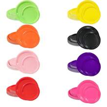 10个加厚派对纸盘，9英寸和7英寸圆形一次性纸盘，适用于用餐、婚礼、圣诞节、野餐等场合。 - 彩色 - 查看 1