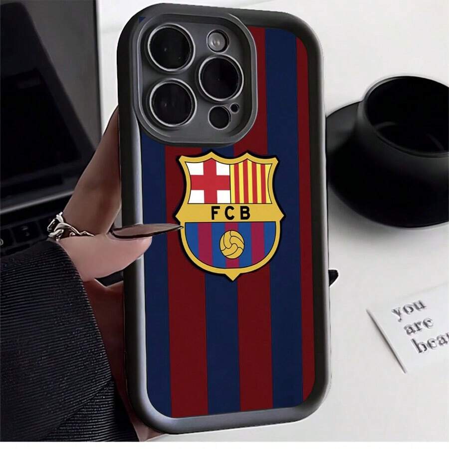 Protective Case FCB Barcelona Flexible Drop Resistant Case With Camera Protection Case For Apple  13 14 15 11 12 16 17 Pro Max 17 Air 14 15 16 Plus Xr Galaxy A03 A04E A05S A10S A11 A12 A13 4G A14 A15 A20 A23 A32 A34 A35 A50S A30S A51 4G A52S 5G A54 A55 A71 4G A72 S20 S21 S23 FE S22 S23 Ultra S24 Plus M34 A07 A17 S25 EDGE Redmi A2 A1 A3 8 9A 10C 12 5G 12C 11A 13 13C 14C POCO C55 C65 X3 X4 X6 X7 PRO 5G M3 F3 F5 F6 F6 F7 PRO F7 Ultra Note 8 8 Pro 9 9s 9 Pro 10s 11s 4G 11 Pro 12 5G 12S 4G 12 Pro 5G 13 4G 13 Pro 4G 14 Pro 5g 14 5G 14 Pro 4g 5g K80PRO A5 11 12 Lite 14 15T Pro 15T 15 4G 15 Pro Plus MOTO E13 G04 4G G24 4G E14 G14 G22 G30 G10 G20 G34 G53 G54 G84 Edge 60 PRO 5G Infinix 50s VIVO 5G REALME C71 UV Custom Printing Minimalist Anti-Scratch Case Perfect Fit P13176 - 黑色 - 查看 1