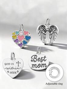 1pc Minimalist Unique Angel Wings Pendant, DIY Crafting, Delicate Accessory, Unisex