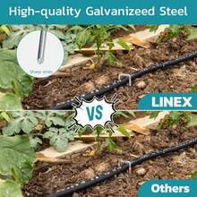 Garden Stake 100 paquetes de 6 pulgadas - Galvanizado - Ver 2