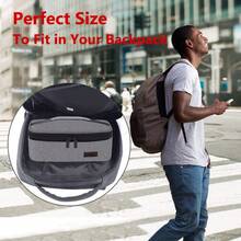 Gloppie Small Lunch Bag Mini Lunch Box Insulated Lunch Bag for Men Women Petty Lunch Box for Adult Portable Lunch Pail Thermal Lunch Containers Reusable Snack Bags Loncheras Para Hombres Grey - BGris - Ver 6
