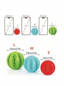 1pc Durable Rubber Dog Chew Ball, Wear-Resistant, Helps Clean Dog's Teeth. It Is A Dog Chew Toy That Can Hold Treats, Providing Different Play Experiences For Your Dog.