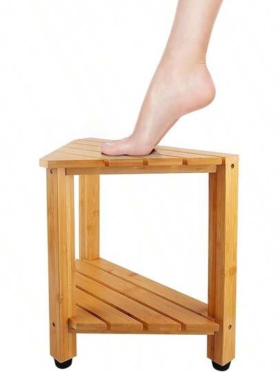 Shower Foot Rest 13 In, Shower Stool Shaving,Corner Bath Shower With Starage Shelf Inside Small Shower Spaces - Resistant