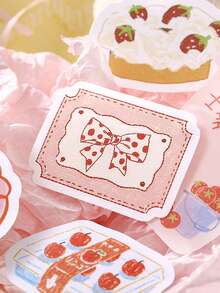 1 Packung Scrapbooking Zubehör, dekorative Notizblöcke, witzige Obst-Serie, geeignet als Geschenk, für Büro, Zuhause, Markierungen, Etiketten, Klassenzimmer, Unterhaltungsspielzeug, Studentenplaner, kreative vintage Dekorations-Aufkleber für DIY - Verschiedenfarbig - Übersicht 9