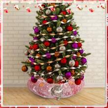 Túnel para Gatos Debajo del Árbol de Navidad de 3 Pies Circular y de Dona para Interior Juegos Festivos - como en la foto - Ver 5
