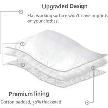 Alfombra de planchado extragrande y gruesa 47.2 x 21.5 pulgadas manta de planchado portátil almohadilla de calor de doble cara con placa de encimera aislada gran reemplazo para tabla de planchar - Alfombrilladeplanchadoextragrande - Ver 3