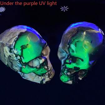 1 stuk hoogwaardige schedelsteen, natuurkristal, edelsteensieraad, glitter, helende kristal, verjaardagscadeau, cadeau voor vrouwen, cadeau voor vriendin, Halloweencadeau, kerstcadeau, huisdecoratie, feestdecoratie, decoratie voor een feestje, bureaudecoratie, kristallen ornamenten, tafeldecoratie.