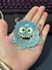 1/4个闪光水晶怪兽，柔软慢回弹，粘性减压玩具，Taba Squishy，旅行便携式指尖挤压玩具，Squisy，适合所有年龄段自闭症儿童，理想的节日礼物，斋月礼物，可爱小玩意，生日礼物，复活节礼物，万圣节礼物，圣诞节礼物，圣诞袜填充物，指尖玩具，儿童派对礼物，蓝色适合男孩，粉色适合女孩，儿童游戏，儿童玩具，男孩游戏，女孩游戏，儿童游戏。 - 彩色 - 查看 4