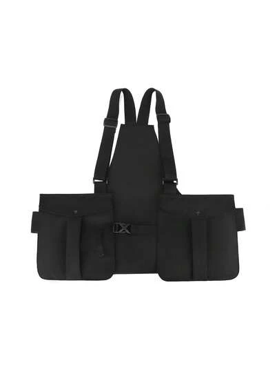 peach tree 休闲运动胸包，多功能斜挎包，实用礼物，适合大学生、父亲节、万圣节，夏季宿舍必备，街头风背心包，户外休闲背心包，时尚休闲爸爸/男友礼物手机包