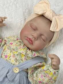 50 CM Asleep Reborn Baby Doll Toys For Girl Full Body Vinyl LouLou Babies Doll Lifelike Birthday Gift Play House Toy - muñeco de niño con cuerpo de vinilo - Ver 4