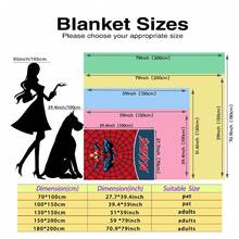 Marvel 定制姓名毛毯，独特蜘蛛侠图案，用途广泛，适用于床、沙发、汽车、办公室、露营和旅行，柔软舒适，轻便保暖，四季皆宜，易于打理。 - 彩色 - 查看 6