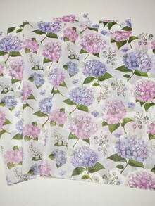 10/20/40张粉色绣球花图案薄纸 - 20x14英寸蜡纸礼品包装纸，适用于婚礼、情人节、生日、花束、派对礼物、婚礼文具、装饰纸，质地光滑 - 彩色 - 查看 7