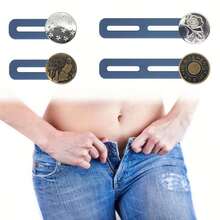 Denim Waist Extender, Elastic Waist Adjustable Buckle, Versatile Waistband Extender Without Sewing - Multicolor - View 1