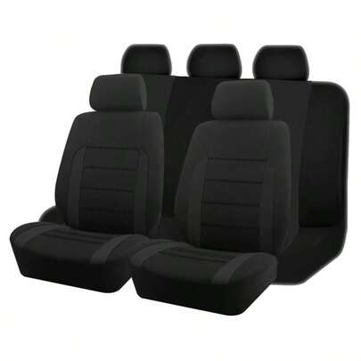 9Pcs Car Seat Covers With Airbag Compatible Universal Fit Seat Cushion Auto Accessories New Design For Women