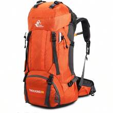 Bseash 60L Waterproof Hiking Camping Backpack With Rain Cover Large Outdoor Sport Travel Daypack Rucksack For Climbing - trái cam - Xem 1