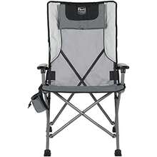 TIMBER RIDGE - Silla Plegable de Camping para Adultos, sillas Plegables de Aluminio con Soporte Organizador para Tazas y reposacabezas extraíble, Resistente soporta hasta 300 Libras, Color(Gris) - Multicolor - Ver 11
