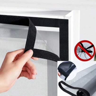 1pc Window Mesh Screen, Anti-Mosquito Fiberglass Mesh Screen, Easy Installation Without Drilling, Self-Adhesive, Breathable Anti-Mosquito Window Screen