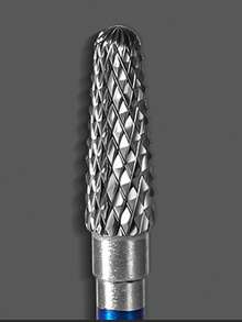 Broca de carburo de tungsteno premium de 3/32", broca de limpieza de uñas de carburo de tungsteno profesional para eliminar callosidades, piel muerta y preparación de uñas, rotación bidireccional - Azul - Ver 7